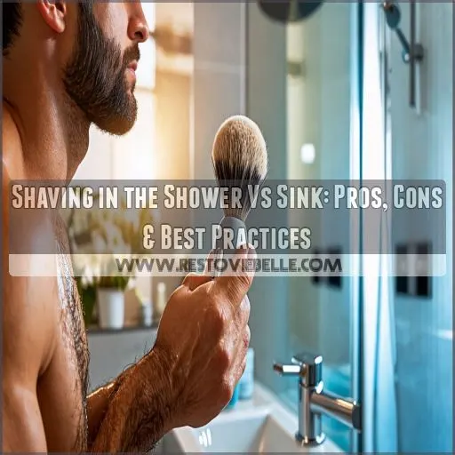 shaving in the shower vs sink