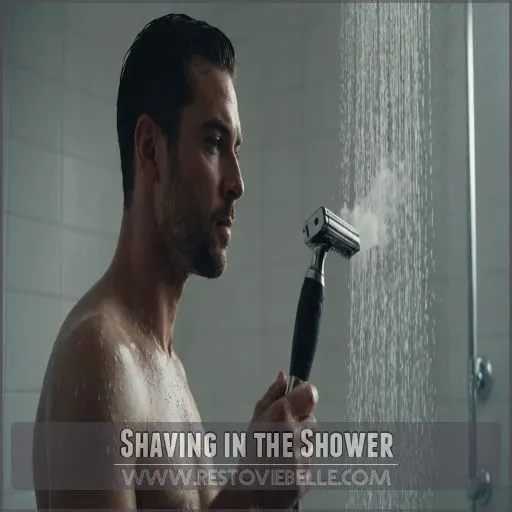 Shaving in the Shower