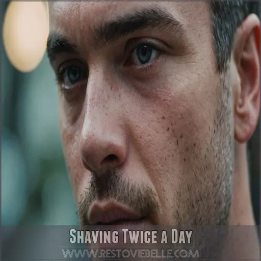 Shaving Twice a Day