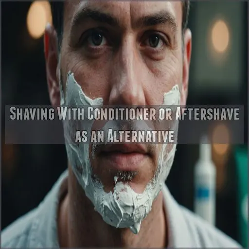 Shaving With Conditioner or Aftershave as an Alternative