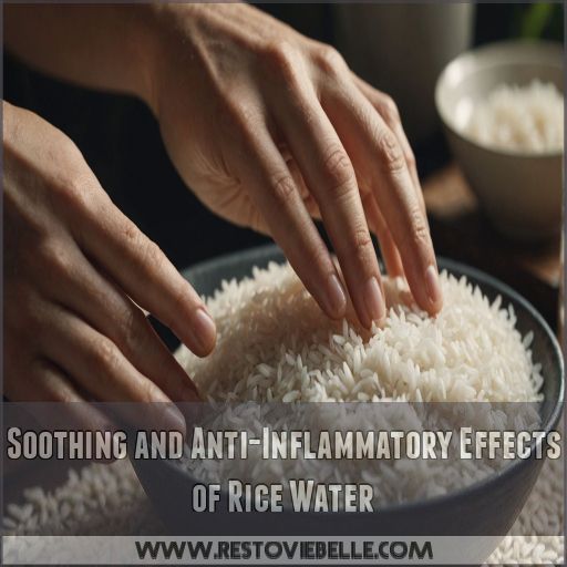 Soothing and Anti-Inflammatory Effects of Rice Water