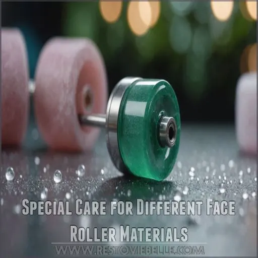 Special Care for Different Face Roller Materials