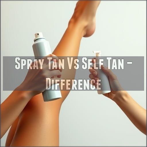 Spray Tan Vs Self Tan – Difference