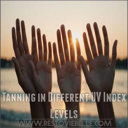 Tanning in Different UV Index Levels