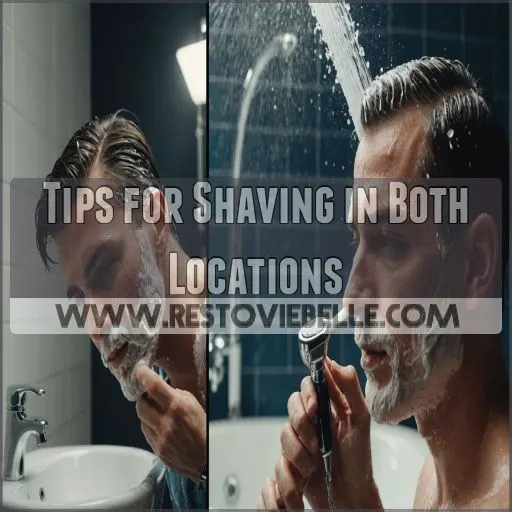 Tips for Shaving in Both Locations