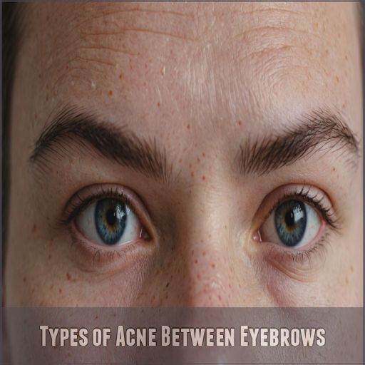 Types of Acne Between Eyebrows