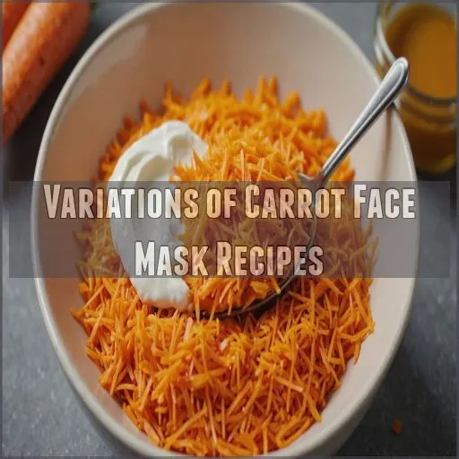 Variations of Carrot Face Mask Recipes