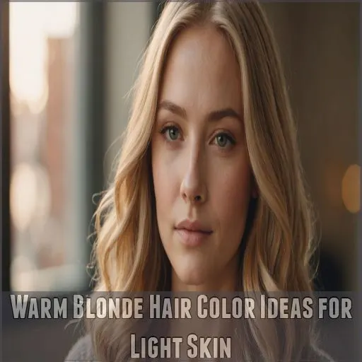 Warm Blonde Hair Color Ideas for Light Skin