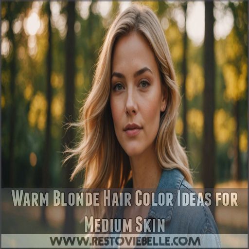 Warm Blonde Hair Color Ideas for Medium Skin