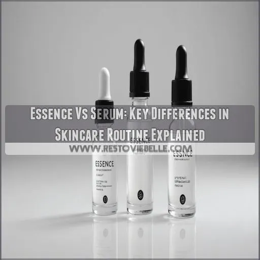 what are the differences between essence and serum for skin