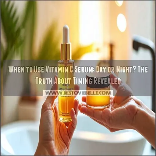 when to use vitamin c serum day or night