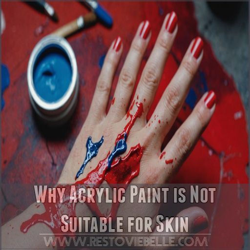 Why Acrylic Paint is Not Suitable for Skin