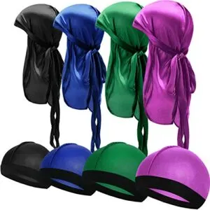 8 Pieces Silky Durag Caps