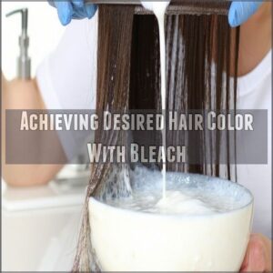 Achieving Desired Hair Color With Bleach