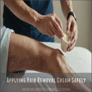 Applying Hair Removal Cream Safely