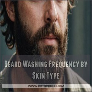 Beard Washing Frequency by Skin Type