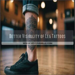 Better Visibility of Leg Tattoos