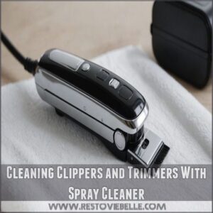 Cleaning Clippers and Trimmers With Spray Cleaner