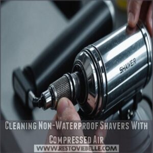 Cleaning Non-Waterproof Shavers With Compressed Air