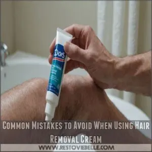 Common Mistakes to Avoid When Using Hair Removal Cream