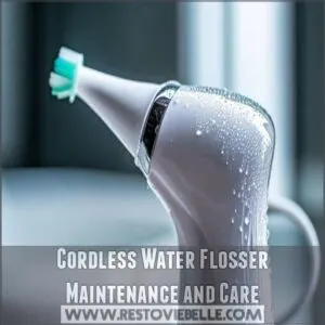 Cordless Water Flosser Maintenance and Care