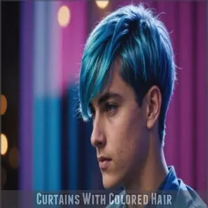 Curtains With Colored Hair