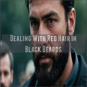 Dealing With Red Hair in Black Beards