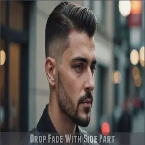 Drop Fade With Side Part