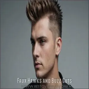 Faux Hawks and Buzz Cuts