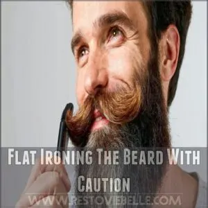 Flat Ironing The Beard With Caution