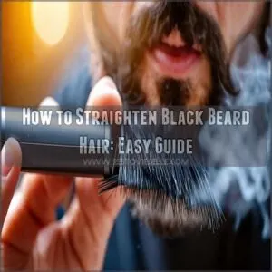 how to straighten black beard hair