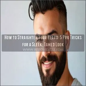 how to straighten your beard