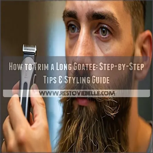 how to trim a long goatee