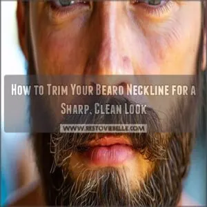 how to trim your beard neckline