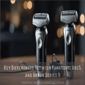 Key Differences Between Panasonic Arc5 and Braun Series 9