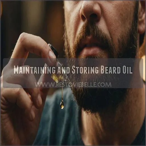 Maintaining and Storing Beard Oil