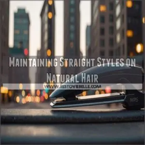 Maintaining Straight Styles on Natural Hair