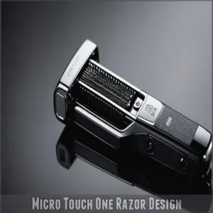 Micro Touch One Razor Design