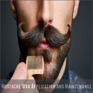 Mustache Wax Application and Maintenance