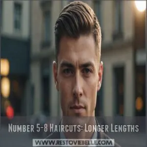 Number 5-8 Haircuts: Longer Lengths