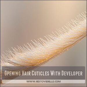 Opening Hair Cuticles With Developer