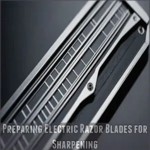 Preparing Electric Razor Blades for Sharpening