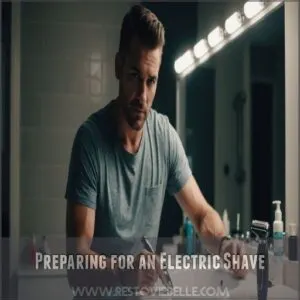 Preparing for an Electric Shave