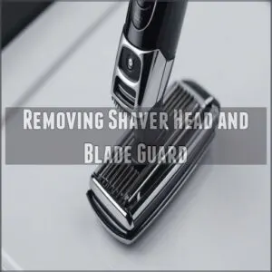 Removing Shaver Head and Blade Guard