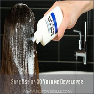 Safe Use of 30 Volume Developer