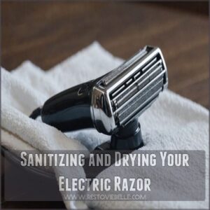 Sanitizing and Drying Your Electric Razor