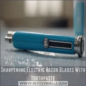 Sharpening Electric Razor Blades With Toothpaste