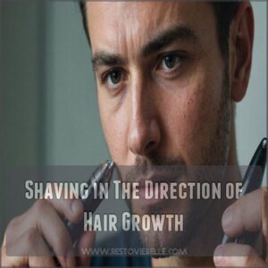 Shaving in The Direction of Hair Growth