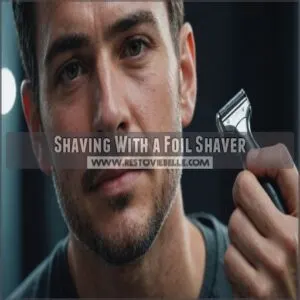 Shaving With a Foil Shaver