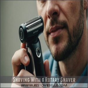 Shaving With a Rotary Shaver